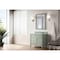 James Martin Vanities Brittany 36in Single Vanity, Sage Green w/ 3 CM Carrara Marble Top 650-V36-SGR-3CAR - alternate 2